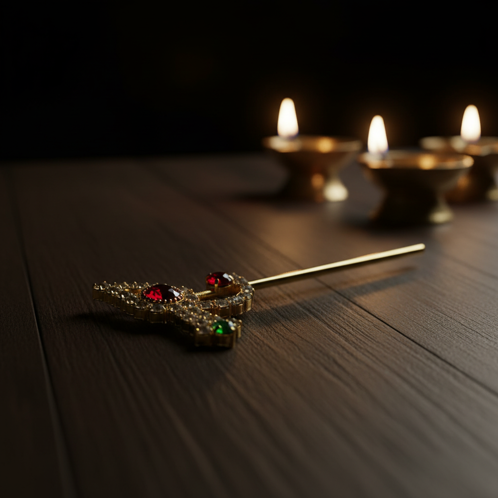 Shining Stone Krishna Basuri | Divine Ladoo Gopal Accessory