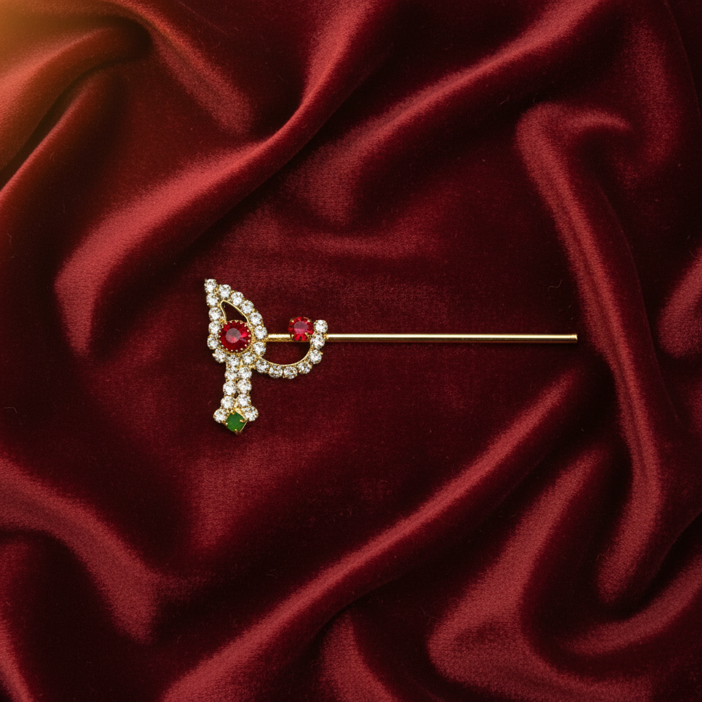 Shining Stone Krishna Basuri | Divine Ladoo Gopal Accessory