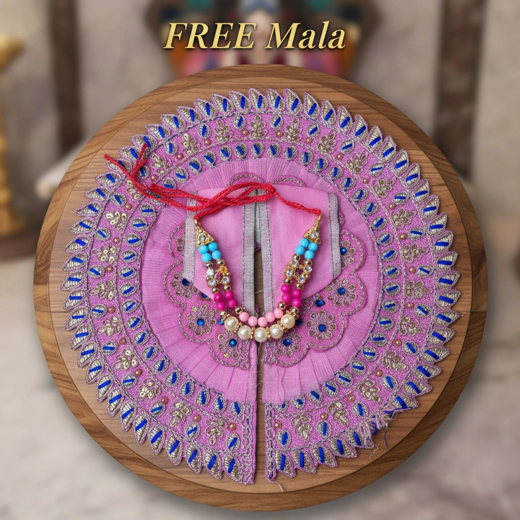 Laddu Gopal Ji Pink Designer Poshak