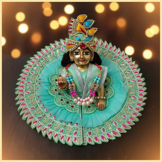 Laddu Gopal Ji Green Summer Poshak