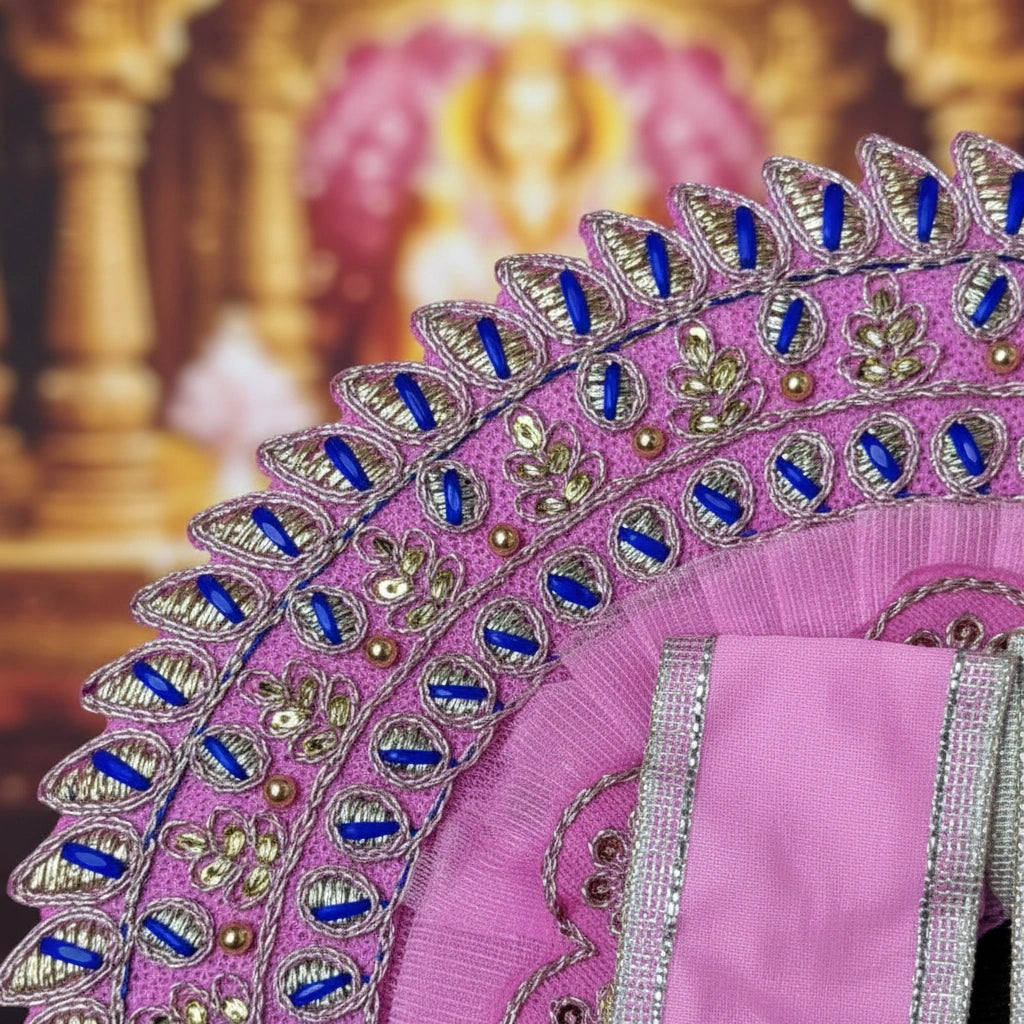 Laddu Gopal Ji Pink Designer Poshak